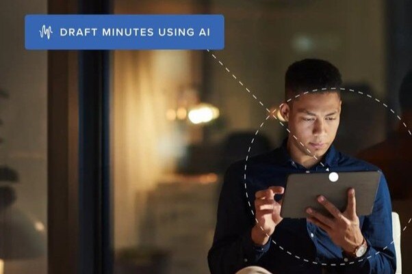 Draft minutes using AI